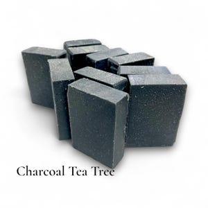 Tallow Soap: Grass Fed Beef Tallow Bar Soap Charcoal tea tree