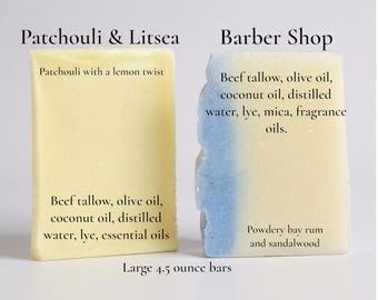Bar Soap 3 pack: Beef Tallow Soap