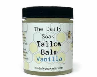 Vanilla Tallow Balm: Tallow With Raw Honey.