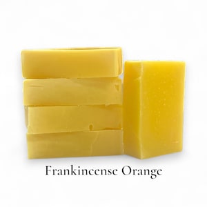 Tallow Soap: Grass Fed Beef Tallow Bar Soap Frankincense Orange