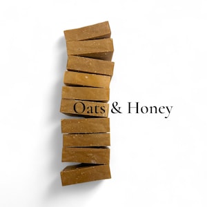 Tallow Soap: Grass Fed Beef Tallow Bar Soap Oats and Honey
