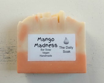 Homemade soap, Mango handmade soap. Vegan soap