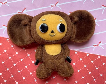Kawaii Cheburashka Yebypawca Чебурашка Russian animation character small mokey plush toy plushie doll from Japan