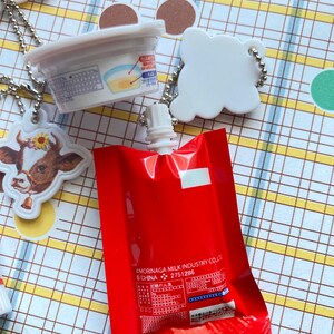 Kawaii Morinaga Milk sweetened condensed milk Miniature Charm Part.2 All 5 type set (Full Complete) Blind Box Gashapon toy from Japan image 10