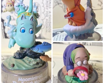 Kawaii Moomin Sorry-OO Moominpappa The Groke or Hemulen figurine toy  / bottle cap from Japan, made by Kaiyodo : pick one