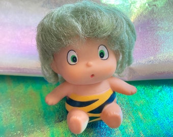 Kawaii Ten chan Lum Invader / Urusei Yatsura vintage rubber doll / Sofubi soft vinyl toy from Japan