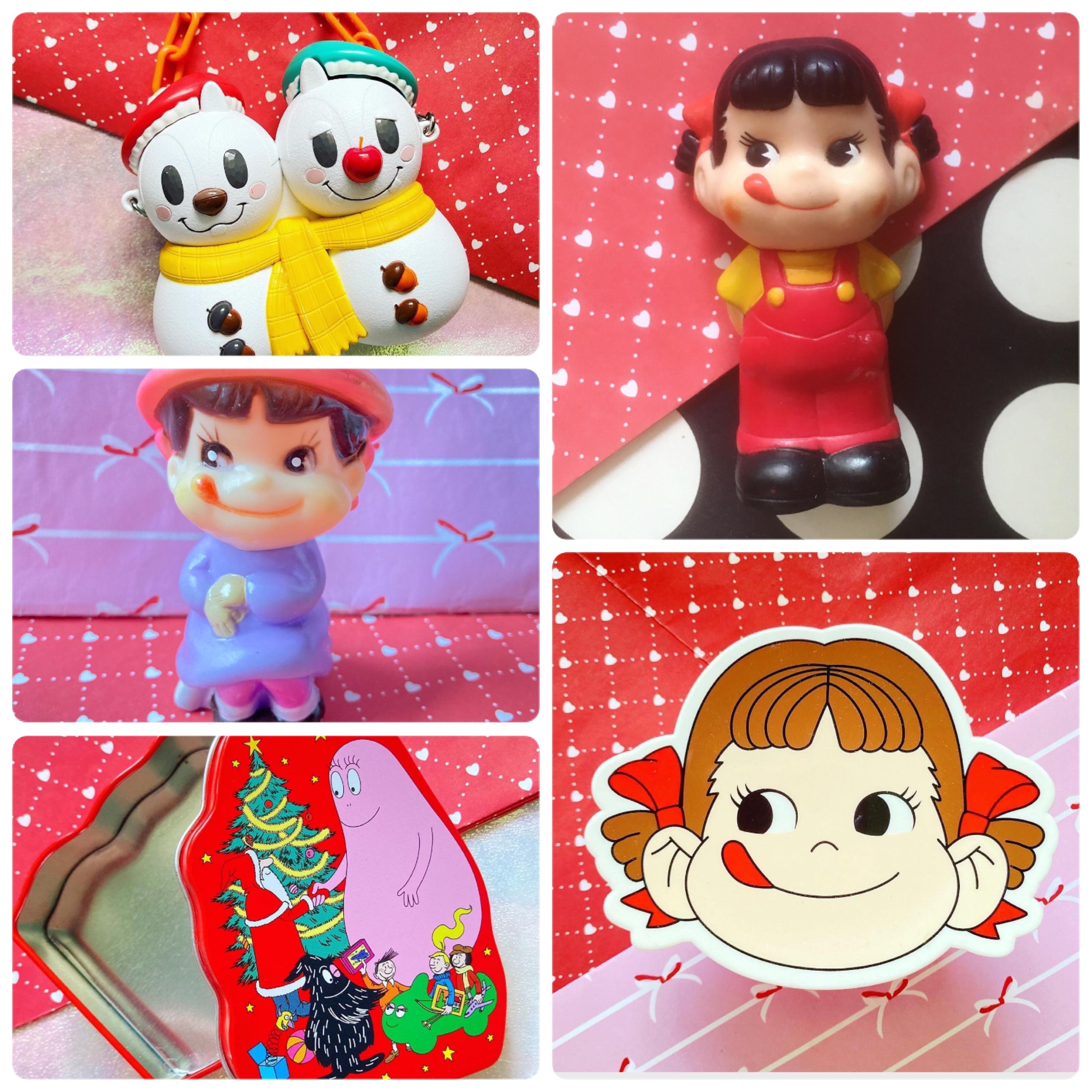 華麗 Kawaii Milky Fujiya Peko Chan Sofubi Toy OR Babarpapa Clothing