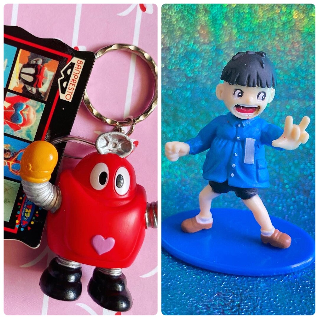 Kawaii Robocon Red Robot Keychain or Makoto Chan Anime Manga Figure Toy