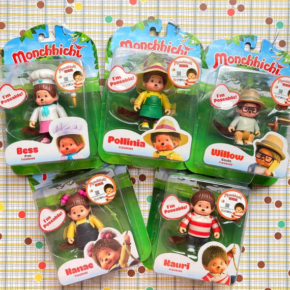 Kawaii Monchhichi Monchichi Monkey Poseable Figure Doll Figurine