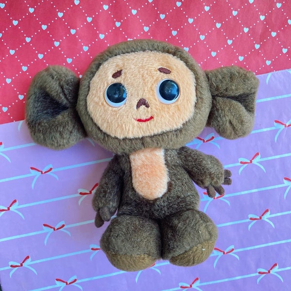 Kawaii Cheburashka Чебурашка mokey plush toy plushie doll stuffed animal by Sun Arrow from Japan