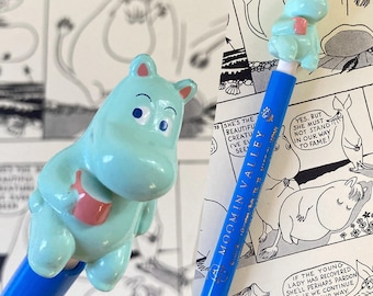 Blue Moomin Muumi Moominvalley original vintage Gakken 1990s mechanical pencil stationery hard to find from Japan