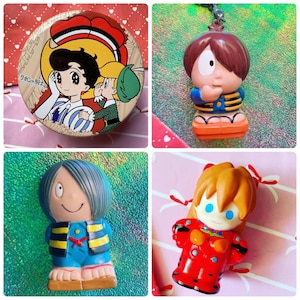 Kawaii Sofubi-figur eller nyckelring GeGeGe no Kitaro eller Evangelion Japan Vintage-leksak eller prinsessriddare i metall: VÄLJ EN