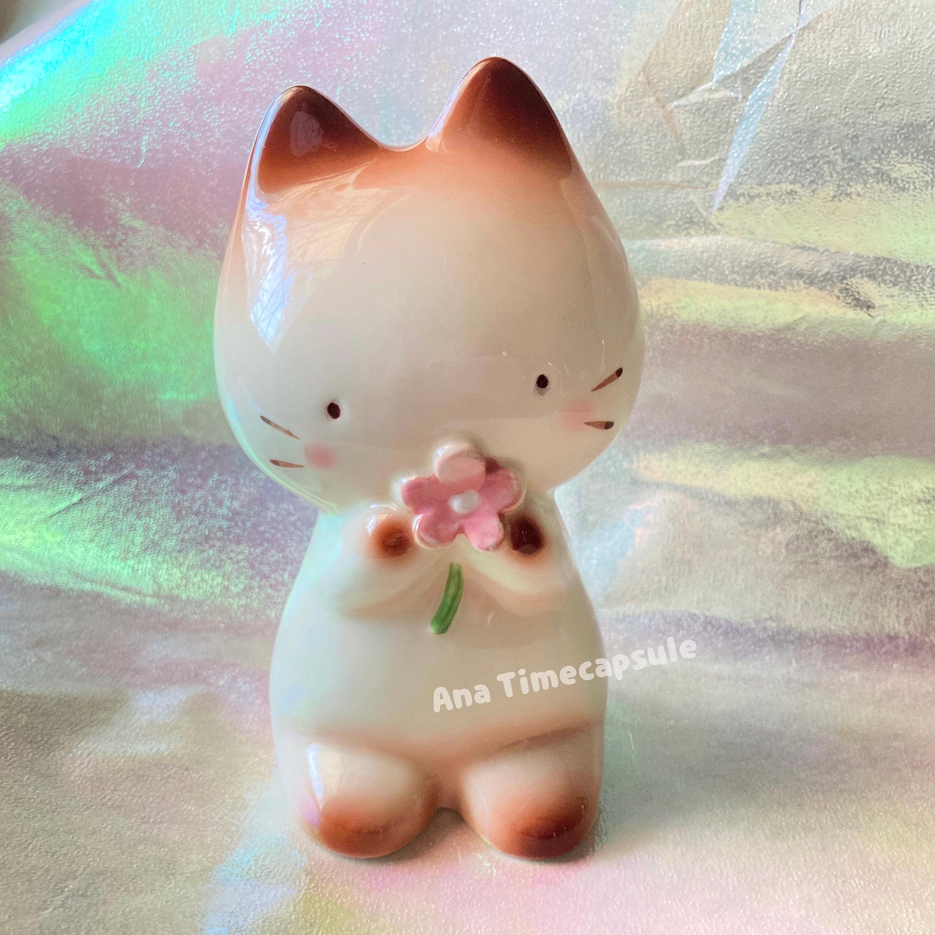 MELLOTUNE　メローチューン　サンリオ　ライト　猫　置物　マスコット Kawaii Mellotune Mellow Tune Cat Rare Vintage Showa Retro 1980s