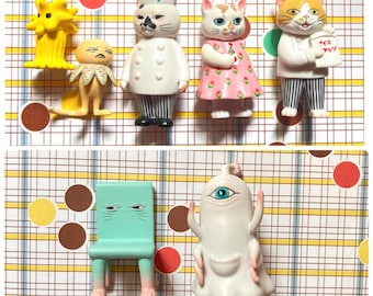 Yuko Higuchi Miniature Figure Toy : Japanese Blind Box Model Borris Cat
