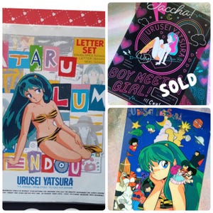 Juego de letras vintage kawaii Lum Invader / Urusei Yatsura / Lamu o tabla de cortar de plástico para escribir de Japón, ELIGE UNA