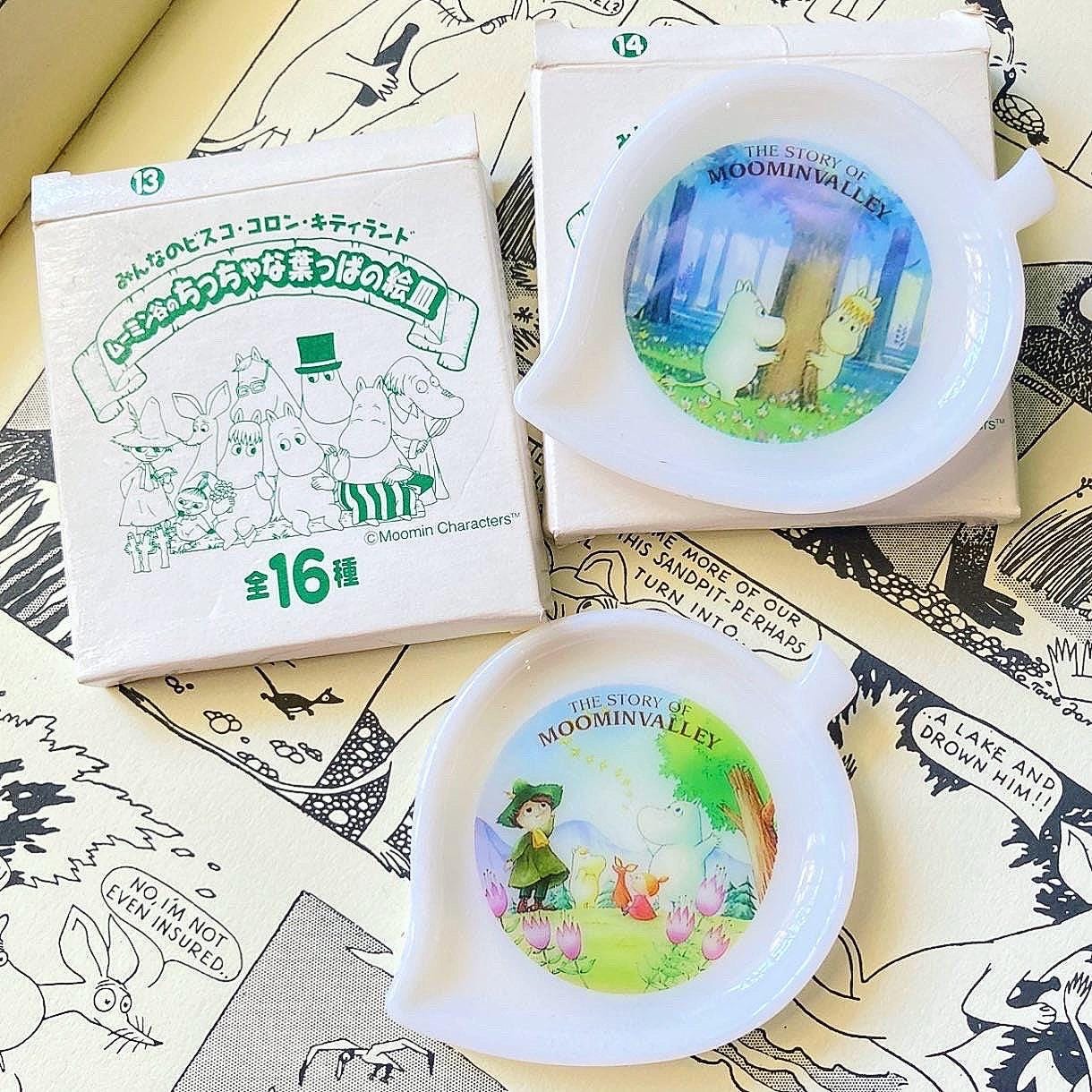Moomin Mini Plate Set Snorkmaiden Snufkin Little My Mini Tiny Leaf