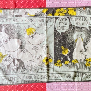 Kawaii Moominvalley Moomin Snorkmaiden and Little My warm fleece blanket for shoulder of lap from Magazine appendix Japan