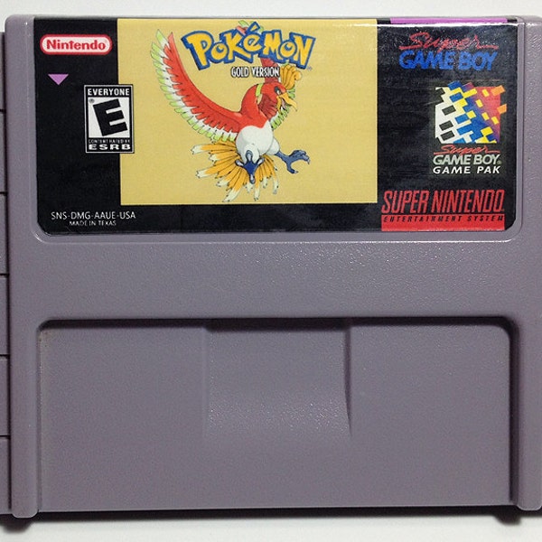 Pokemon Gold Gameboy to Super Nintendo SNES Conversion