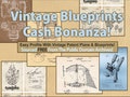 How to make money online - sell vintage patent blueprints on Etsy for a great passive income! product logo