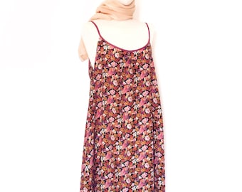 Vestido de seda rosa, vestido floral, vestido reto, vestido de verão, vestido slip, vestido de seda para coquetel, vestido de noite, vestido de seda para coquetel, vestido evasê