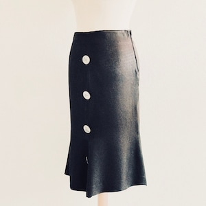 Brown silk skirt, mermaid skirt, brown skirt, button skirt, summer skirt, trumpet skirt, pencil skirt, slip skirt, button up skirt, handmade