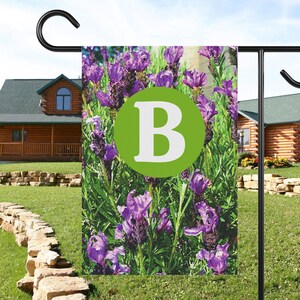 Yard Flag, Personalized Banner, Garden Flag, Personalized Flag, Outdoor Flag, Lavendar Flag