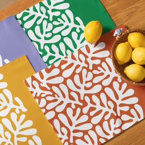 Coral Blooms Placemats Set of 4