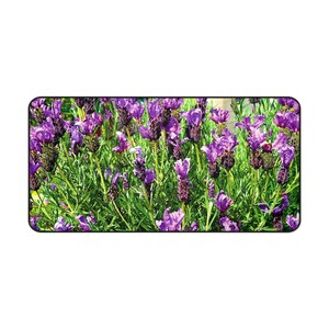 Floral Lavender Neoprene Desk Mat, Non-Slip image 4