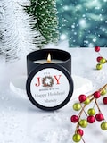Personalized Coworker Employee Christmas Gifts Holiday Candle Team Corporate Bulk - It's A Joy Working with You - 4oz Candles