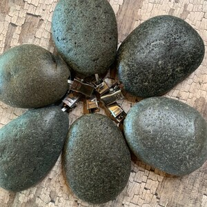 Weight Set For Rocks Natural Stone Weights, 5 1/2 - 6 Oz, Outdoor Shade, Set of SIX Lake ...