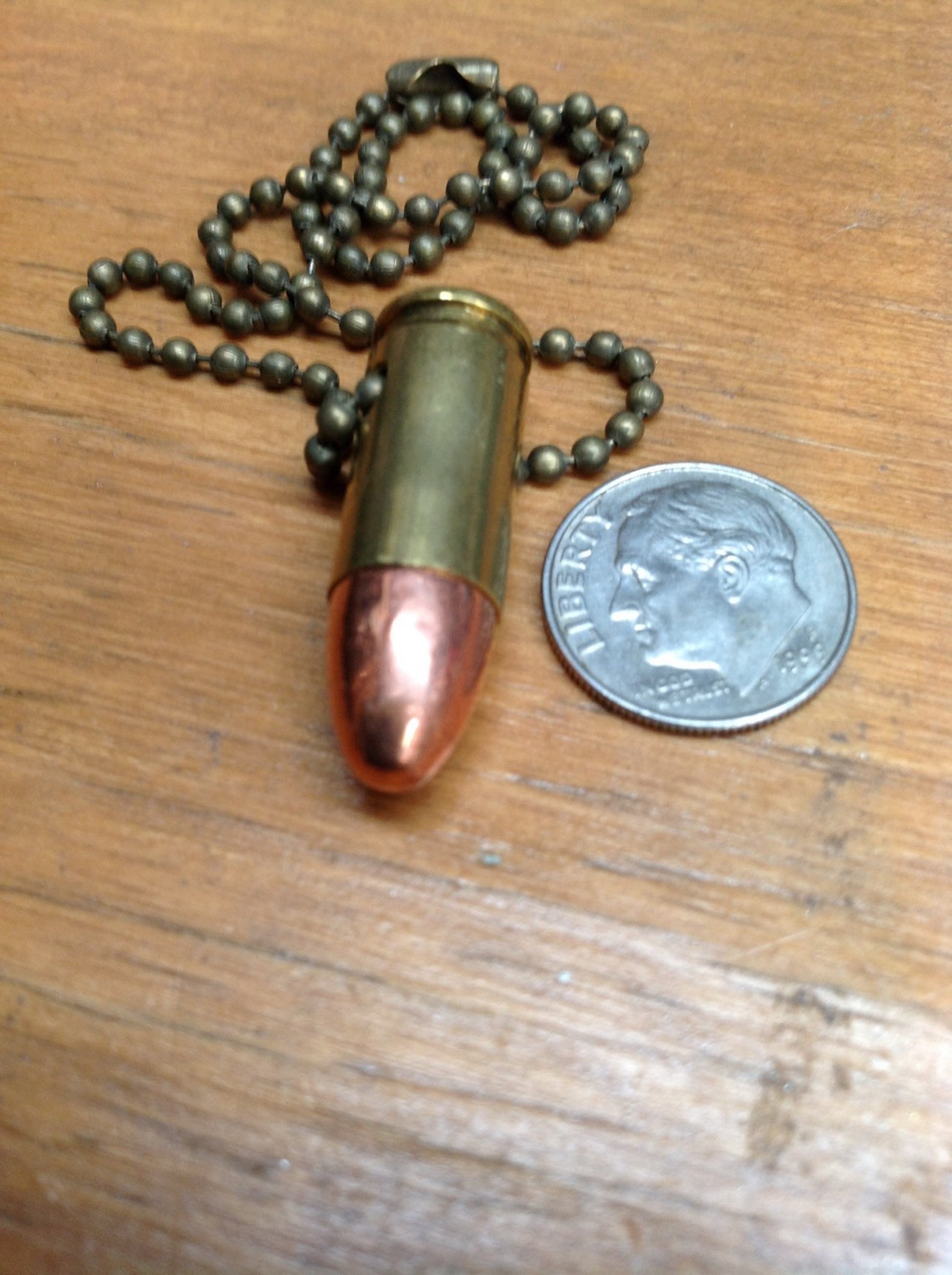 Rear view mirror charm 9mm bullet to hang in car bullet Etsy