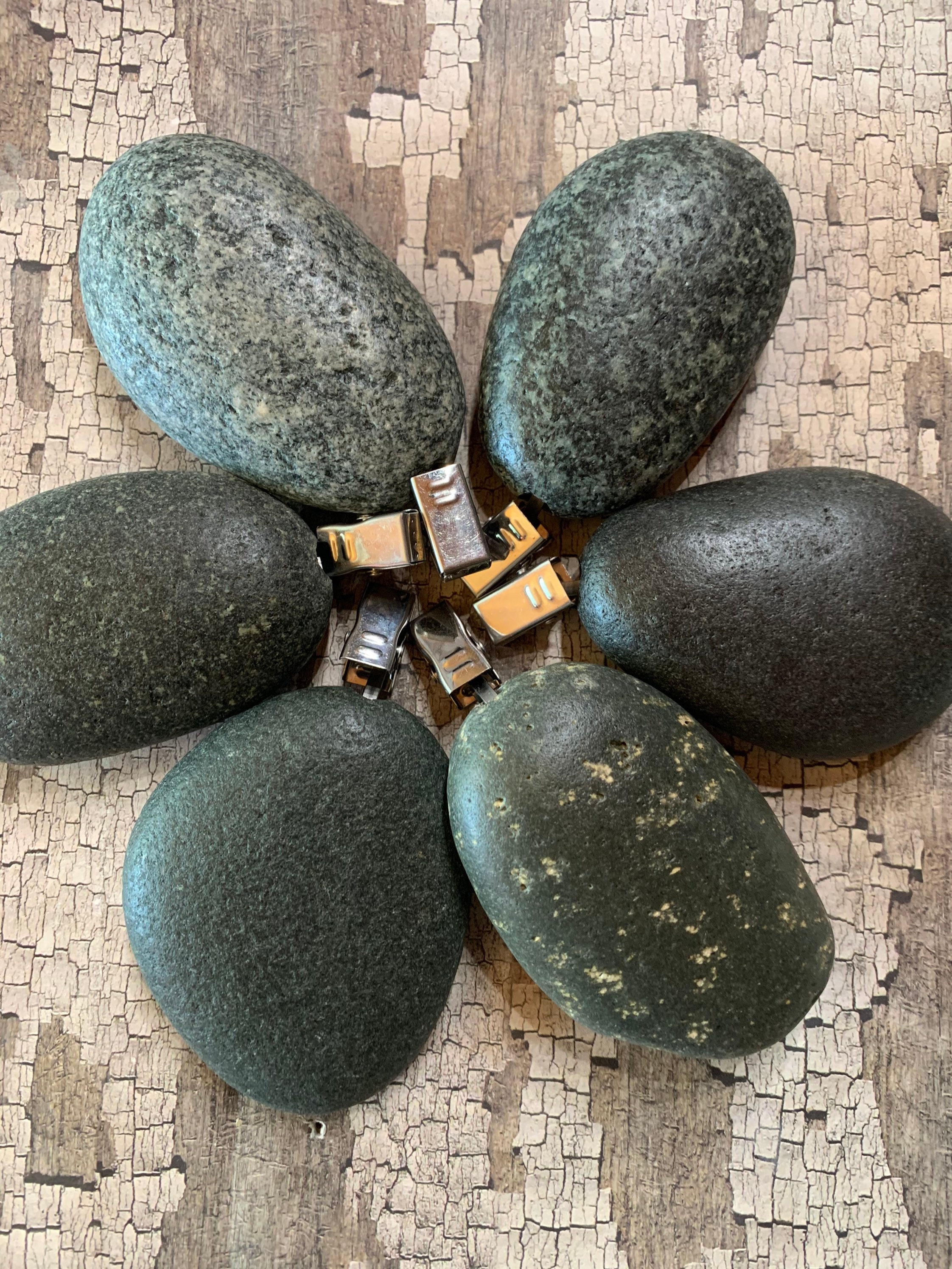 Natural Stone Weights 5 1/2 6 Oz Outdoor Shade Set of SIX Etsy Singapore