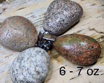 Stone weights, 6 -7 oz weights, shade, Lake Superior rock table cloth weights