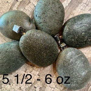 Weight Set For Rocks Natural Stone Weights, 5 1/2 - 6 Oz, Outdoor Shade, Set of SIX Lake ...