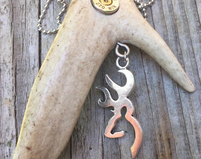 Rear View Mirror Charm, Real Deer Antler Bullet Jewelry for Your Car