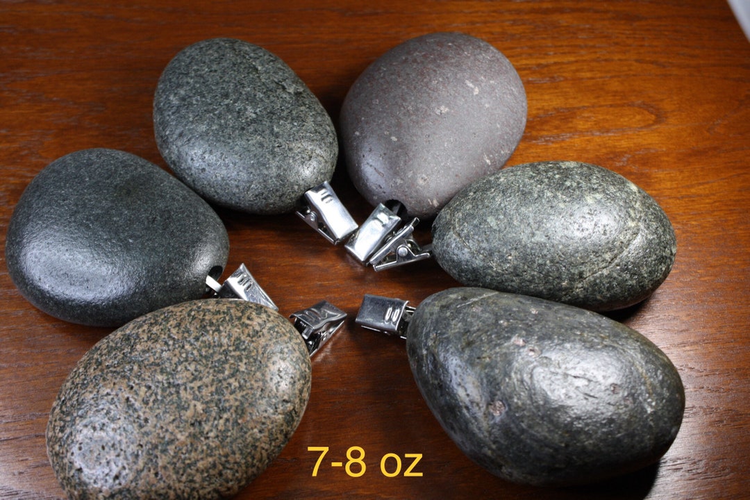 Weight Set For Rocks Stone Weights, 7 Oz, Outdoor Shade, Set of SIX Lake Superior Rock ...