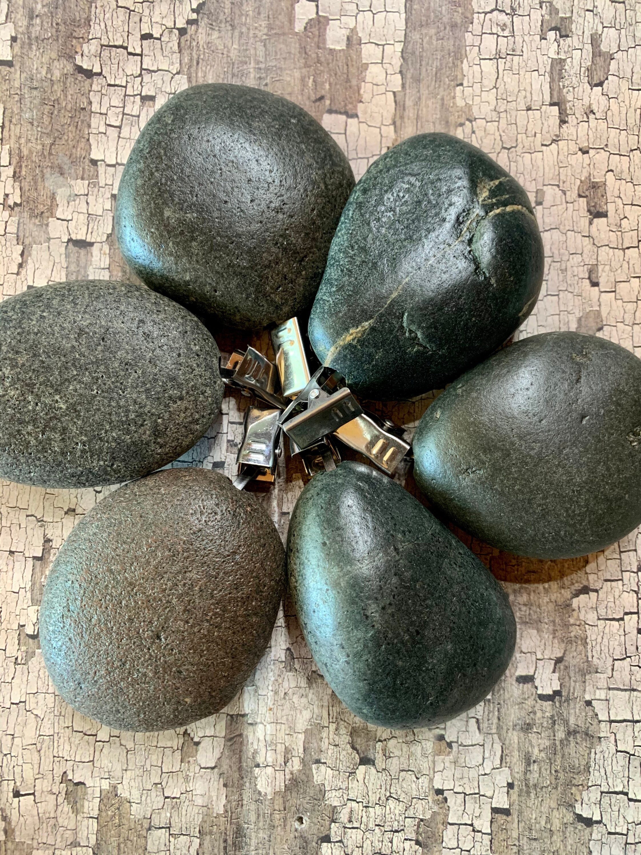 Natural Stone Weights 5 1/2 6 Oz Outdoor Shade Set of SIX Etsy Australia