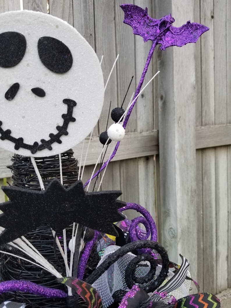 Jack Skellington Halloween Centerpiece Floral Arrangement - Etsy