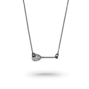 SCJ Lacrosse Goalie Stick Horizontal Necklace