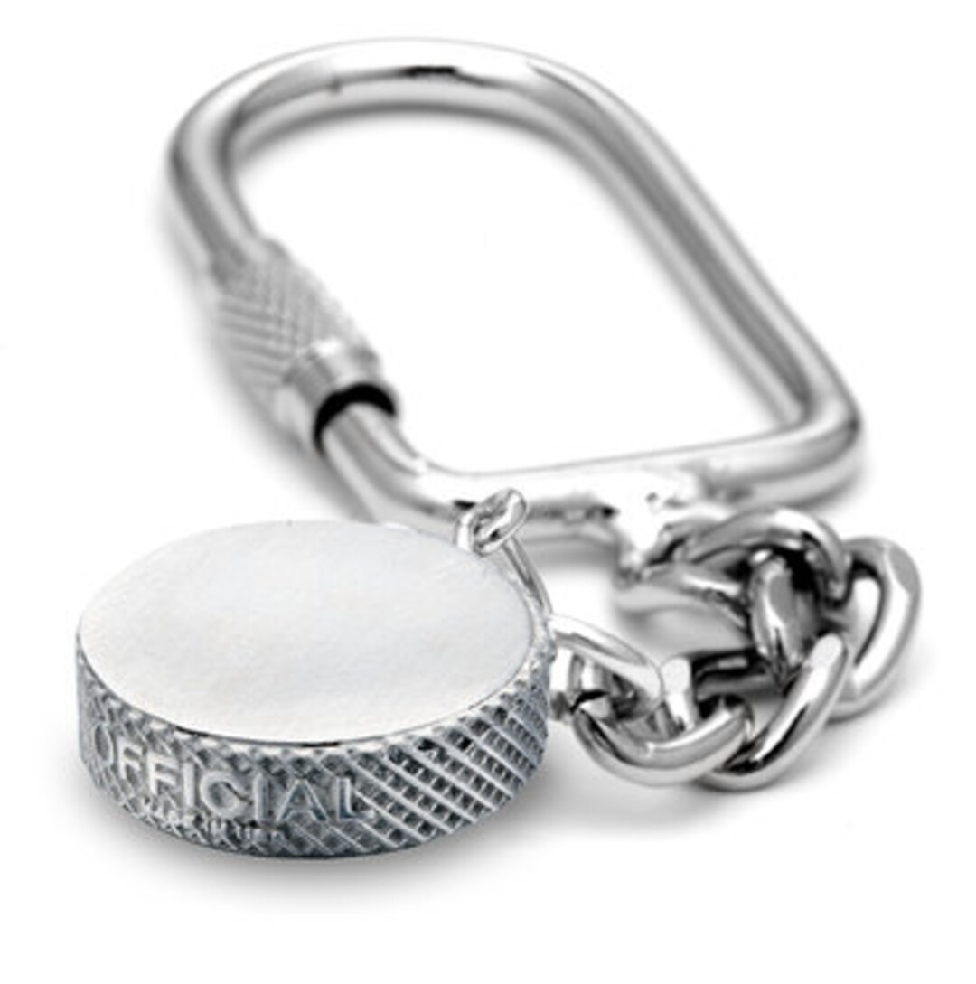 Hockey Puck Keychain Etsy
