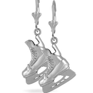 SCJ Hockey Skate Dangle Earrings