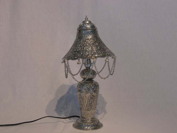 small antique brass table lamps