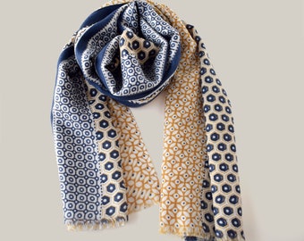 Bedruckter Wollschal für Damen, weicher, leichter indischer Pashmina