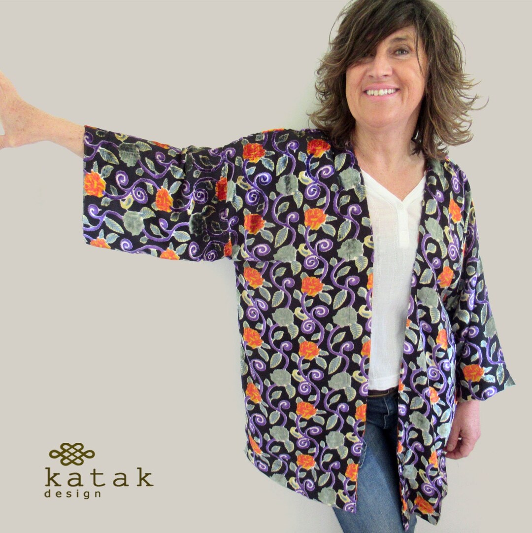 Long Velvet Kimono