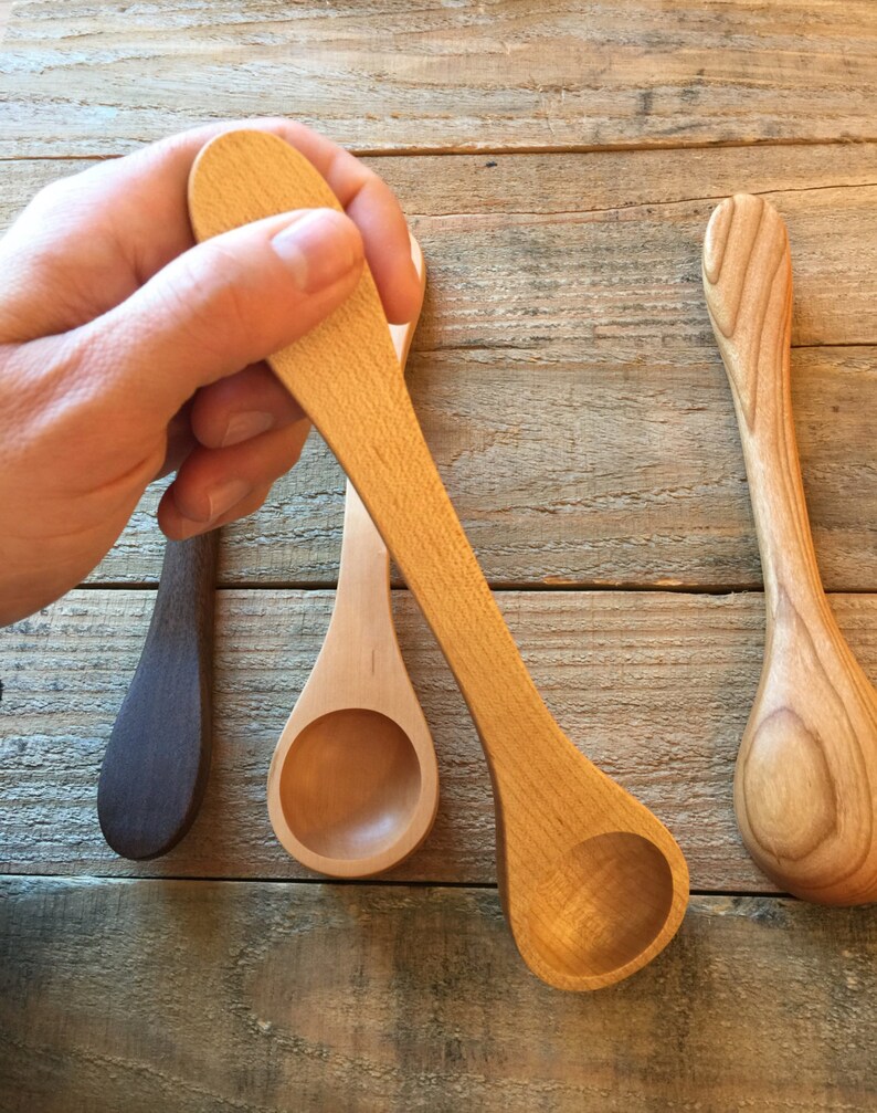 9 Inch Long Wood Tablespoon Measuring Spoon Made in Maine Etsy