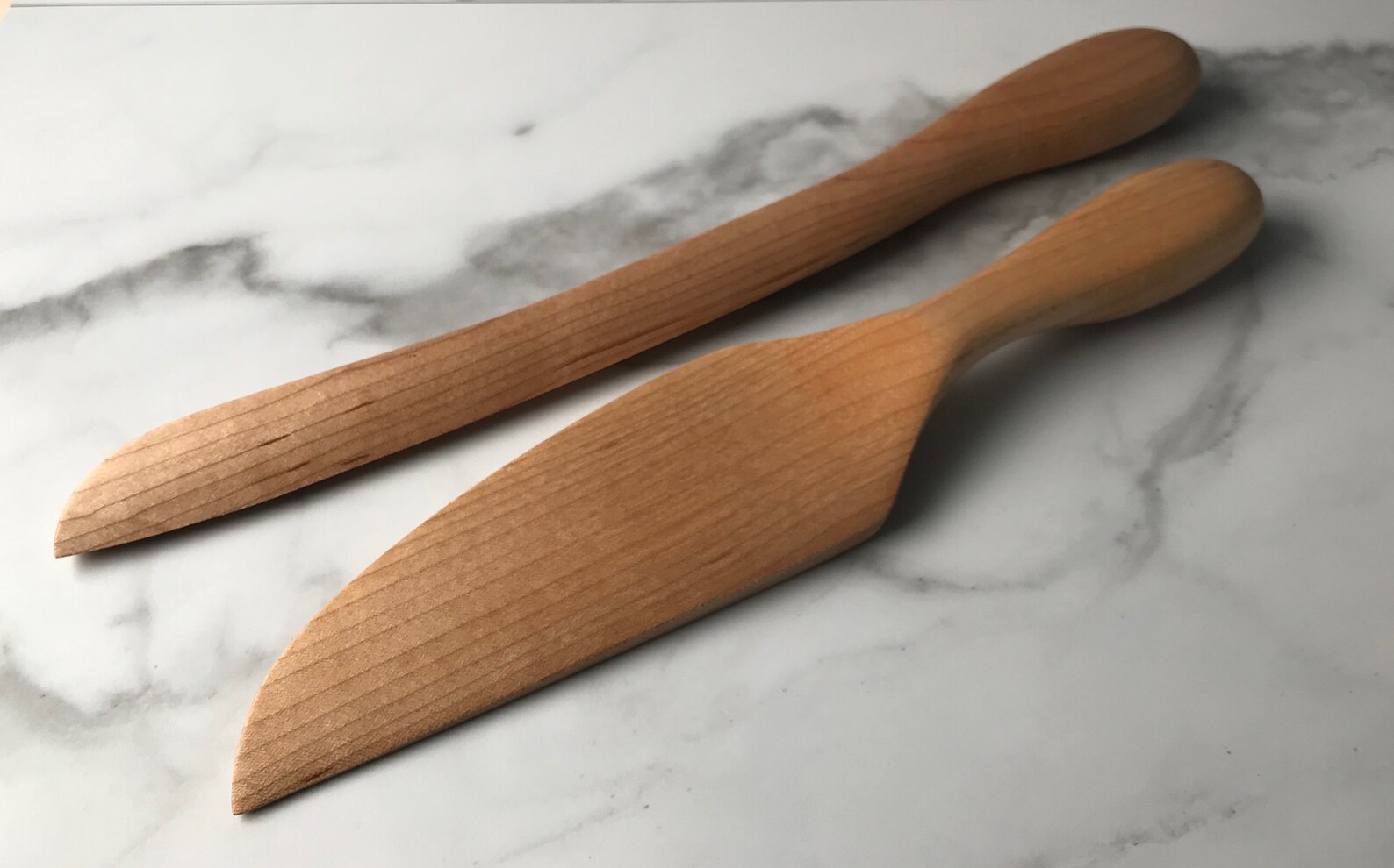 Wooden Wedding Cake Serving Set Handcrafted In Maine Etsy