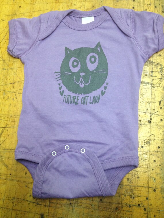 Items similar to Baby Onesie // Cat Lady on Etsy
