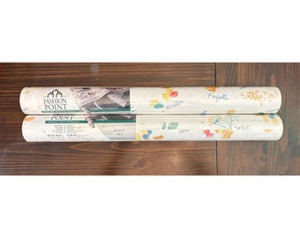 VTG Fashion Point Imperial Herbs Pasta Wallcoverings Vinyl Wallpaper 22 Yds