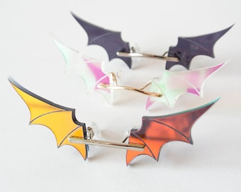 Support De Lunettes De Soleil Chauve-souris Pour Grille D'aération Voiture - Double Clip, Fibre De Carbone - Cadeau Homme Fan Batman - 6