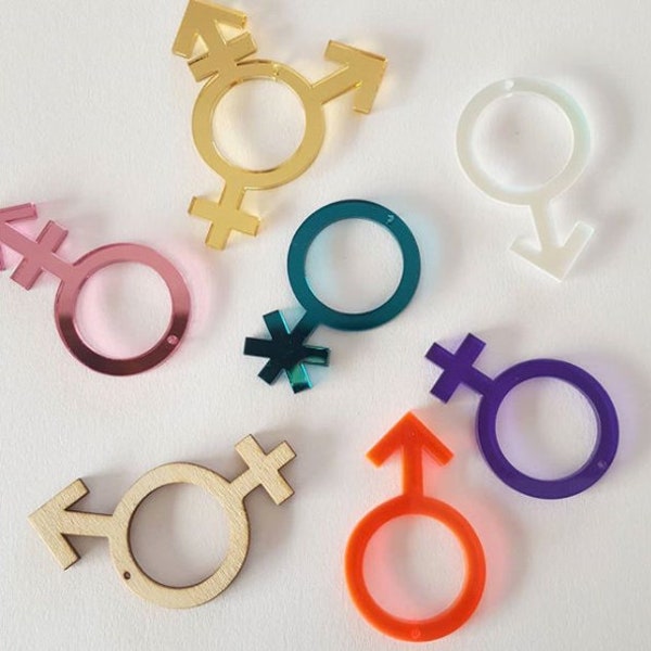 All Gender Symbol Earrings